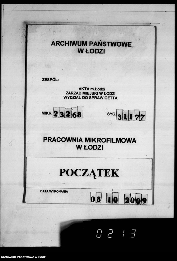 Obraz 1 z jednostki "Korrespondenz betr.Versicherung der im Getto zur Konfektionierung umlaufenden Wehrmachtsuniformen und Aufstellung über ausgeführte Transporte."