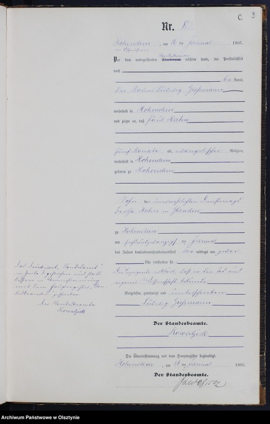 image.from.unit.number "Sterbe-Neben-Register Nr 1 - 65"