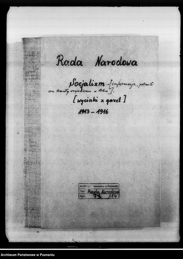 image.from.unit.number "Socjalizm - informacje, polemiki, dyskusje na łamach prasy na temat socjalizmu w Polsce. [Wycinki prasowe]"