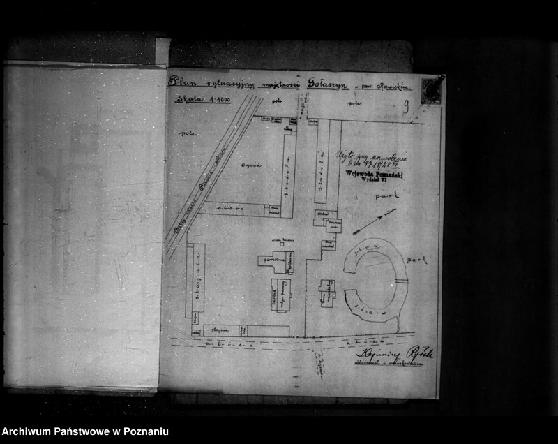 image.from.unit.number "Młyn, tartak i gorzelnia w Gołaszynie powiat rawicki K. Rzóski nr woj. kotła 407"