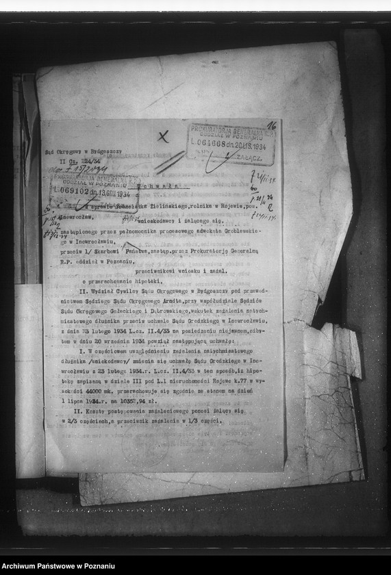 Obraz 20 z jednostki "Przerachowanie hipoteki ciążącej na nieruchomości Rojewo karta 77 Franciszek Zieliński"