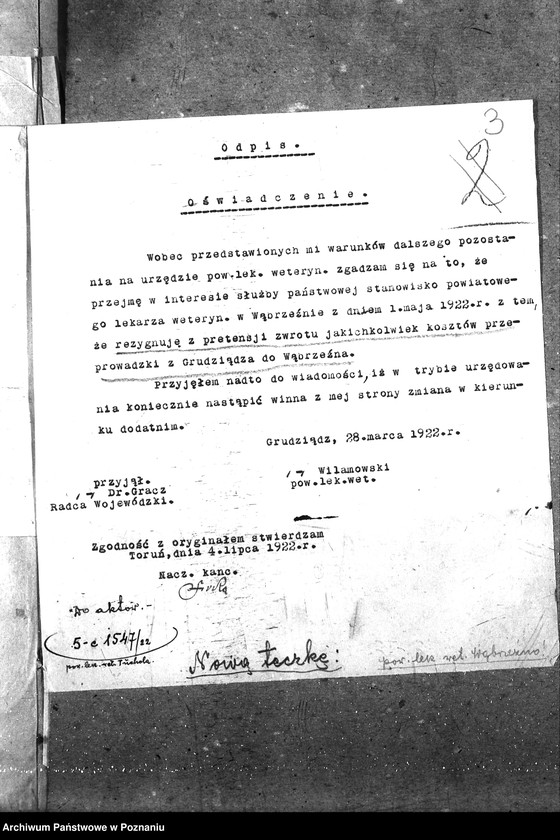 Obraz 7 z jednostki "Pow. lekarz Weterynaryjny Wąbrzeźno"