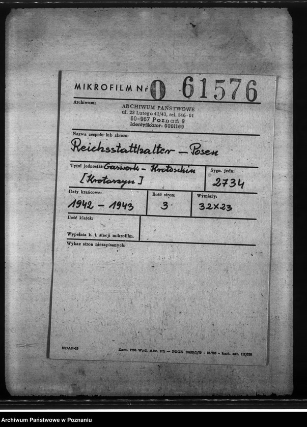 Obraz 2 z jednostki "Gaswerk - Krotoschin (Krotoszyn)"