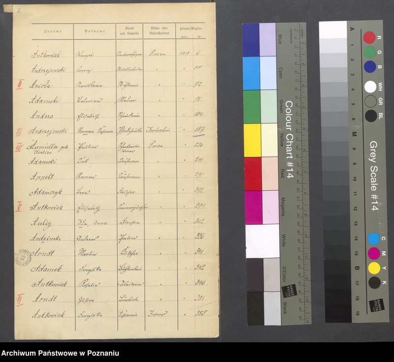 image.from.unit.number "Spis alfabetyczny małżeństw za 1919"