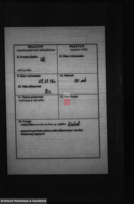 Obraz 3 z jednostki "[Wypisy do akt małżeństw parafii Krasnopol]."