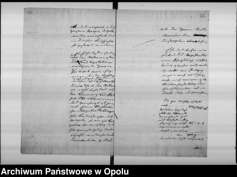 Obraz 19 z jednostki "Acta specialia des Magistrats zu Oppeln über die Herstellung der schadhaften Mauer um dem Apotheker Hemsalechschen Garten. de Anno 1838"