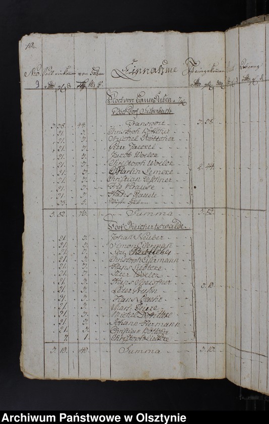 image.from.unit.number "Jahr Kirchen Rechnung der Silberbachschen Kirche aller Einnahme und Ausgabe wie auch Bau-Rechnung"