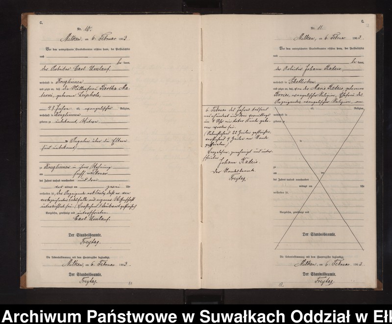 image.from.unit.number "Sterbe-Neben-Register des Preussischen Standes-Amtes Stasswinnen Kreis Lötzen"