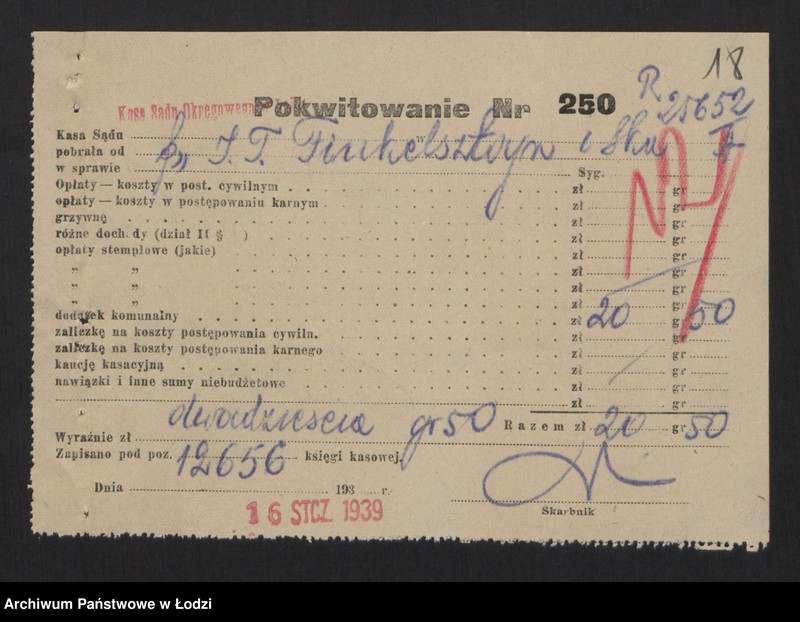 Obraz 20 z jednostki "Dom Eksportowy- Izrael Fajwel Finkelsztajn- wyrób i sprzedaż chustek oraz towarów wigoniowych"