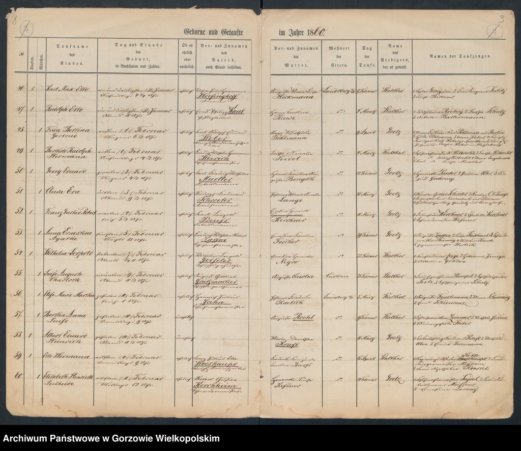 image.from.unit.number "Duplikate der Hauptkirche zu Landsberg an der Warthe (zawiera też księgę zgonów Konkordien Kirche z 1860 r.)"