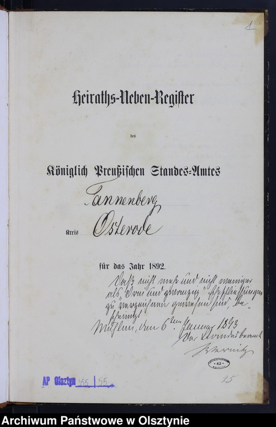 image.from.unit.number "Heiraths-Neben-Register Nr 1 - 23"