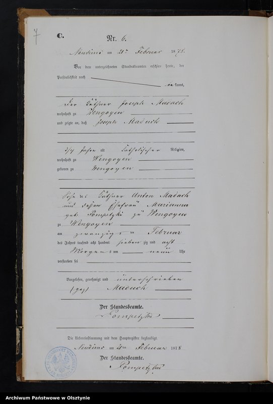image.from.unit.number "Sterbe-Neben-Register Nr 1 - 47"