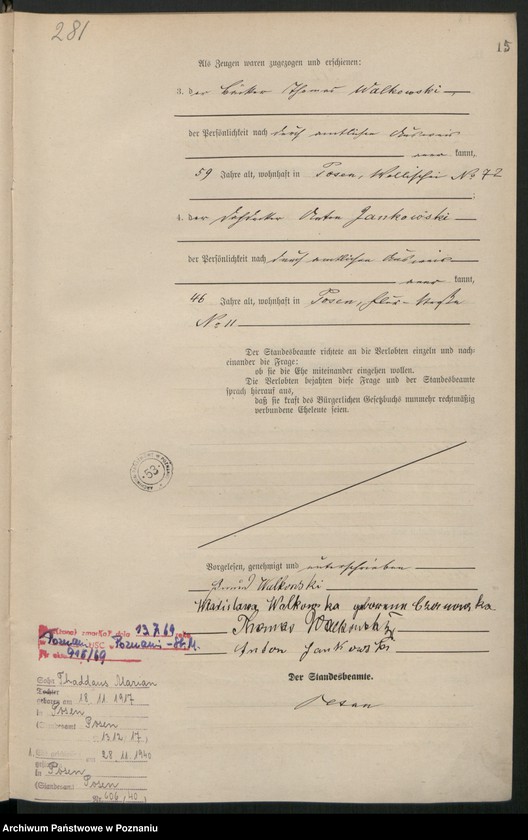 Obraz 17 z jednostki "Księga miejscowa małżeństw tom II [Rejestr główny małżeństw]"