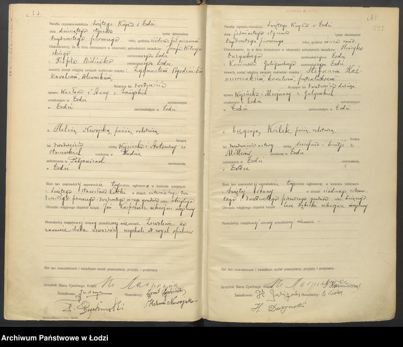 Obraz 8 z jednostki "Akta małżeństw"