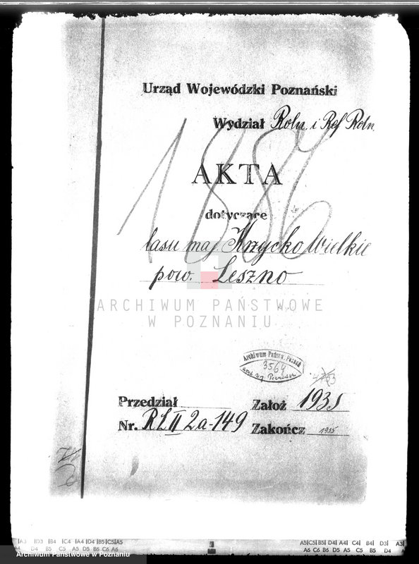 Obraz 4 z jednostki "Las majątku Krzycko Wielkie powiat leszczyński"