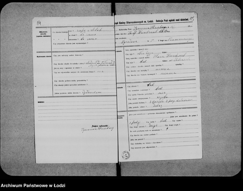 Obraz 12 z jednostki "Kwestionariusze sekcji pań"