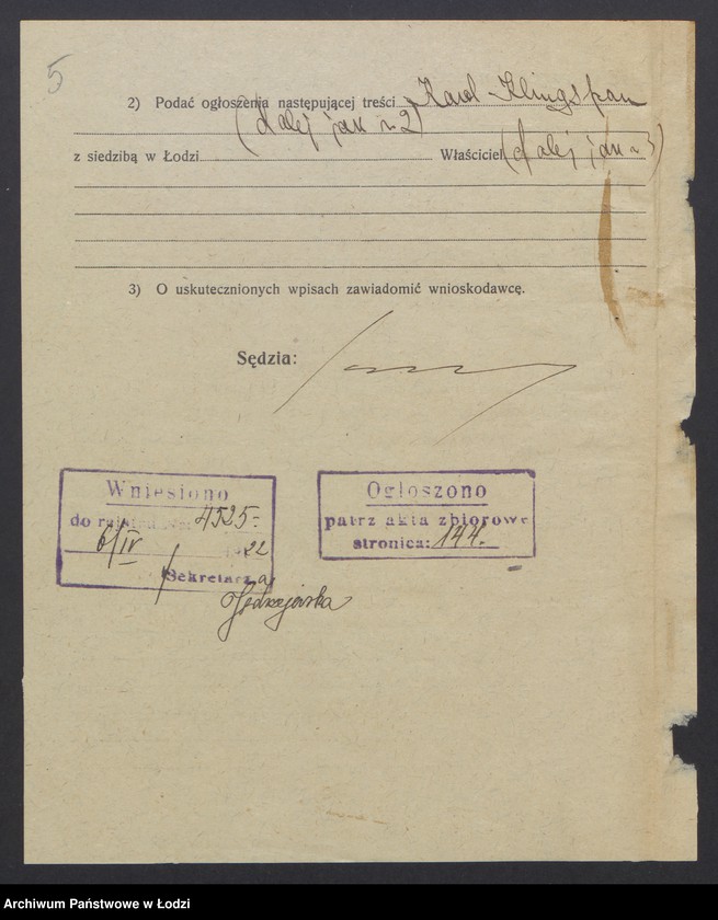 Obraz 7 z jednostki "Karol Klinsporn- prowadzenie tkalni mechanicznej"