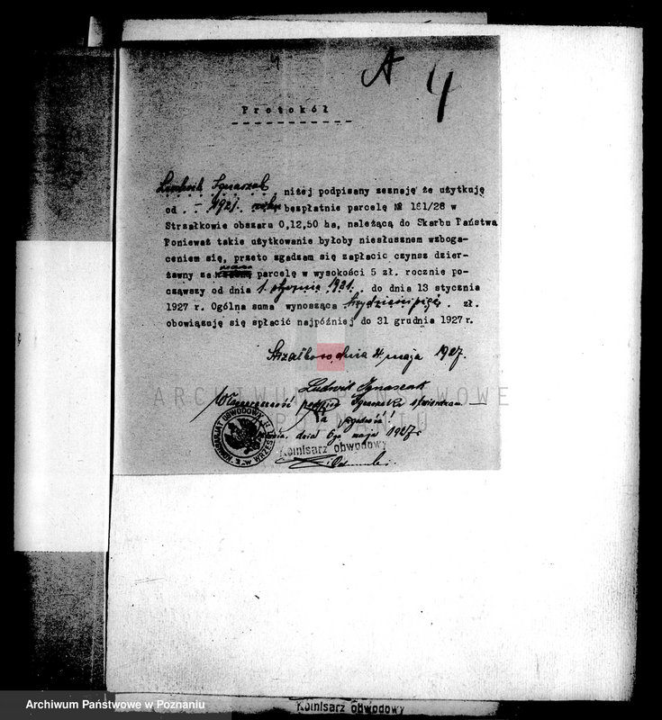 Obraz 8 z jednostki "Parcela w Strzałkowie powiatu wrzesińskiego"