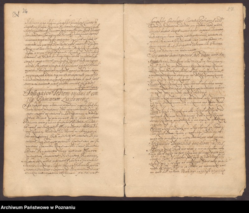 Obraz 17 z jednostki "Protocolon actorum officii consularis Posnaniensis."