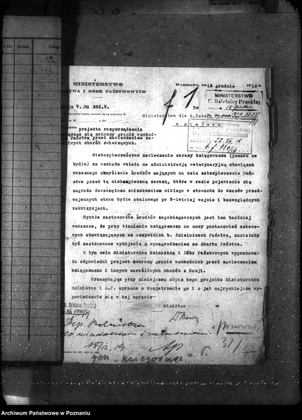 Obraz 4 z jednostki "Sprawy ogólne Wykazy chorób zaraźliwych,- księgosusz -"