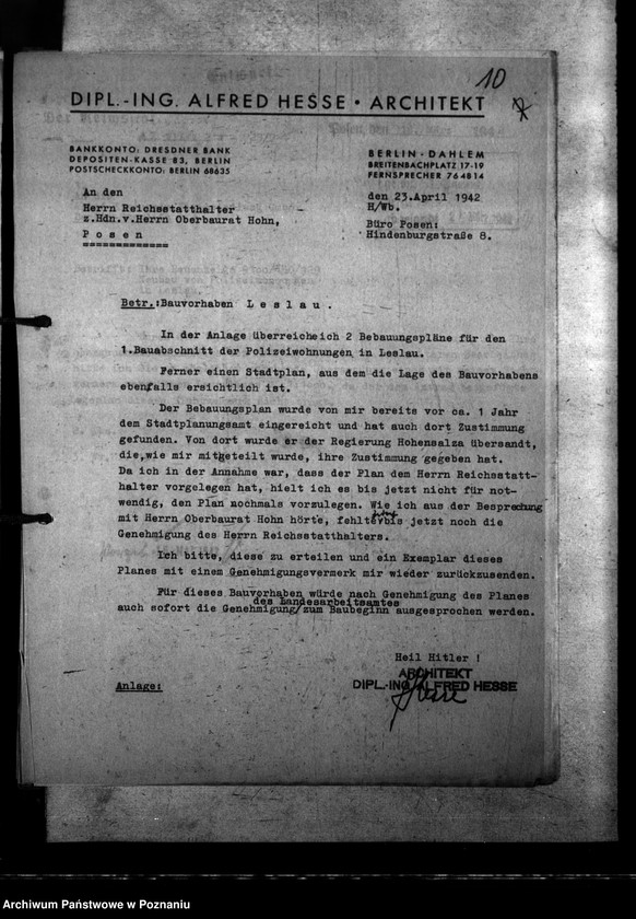 Obraz 14 z jednostki "Finanzierungshilfe. Antrag der Stadt Leslau (Włocławek)"