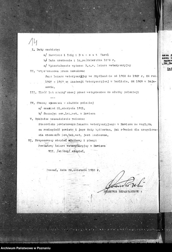 Obraz 18 z jednostki "Pow. lekarz Weterynaryjny Rawicz"