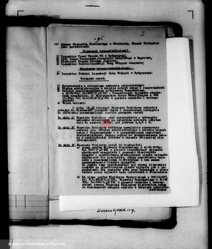 Obraz 5 z jednostki "Protokoły z zebrań periodycznych I instancji /kierowników władz i urzędów..."