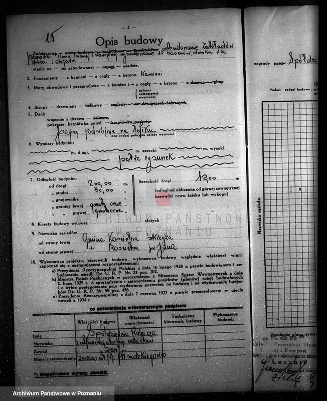 Obraz 20 z jednostki "Zatwierdzenie zakładu przemysłowego Firmy "Len" w Lesznie"