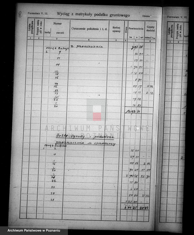 Obraz 12 z jednostki "Rejestr wyłączeń z art. 4 i 5 ustawy o wykonaniu reformy rolnej majątku Łobżenice powiatu wyrzyskiego"