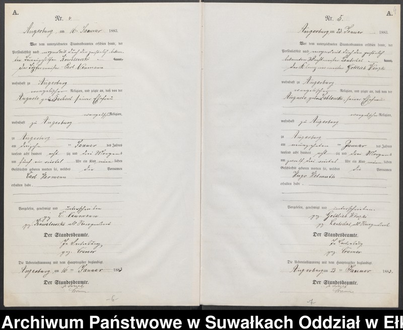 image.from.unit.number "Geburts-Neben-Register des Preussischen Standes-Amtes Angerburg Kreis Angerburg"