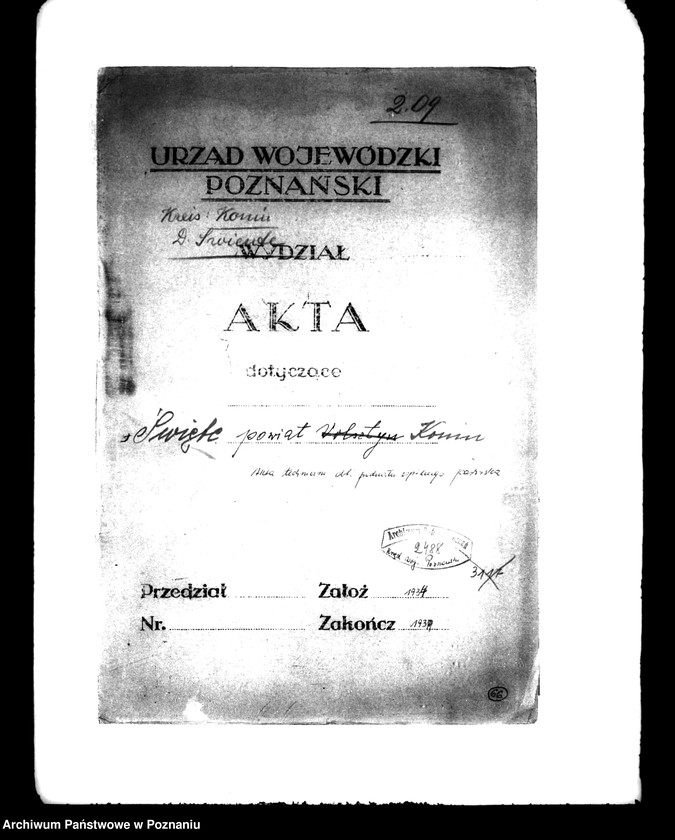 Obraz 4 z jednostki "Akta techniczne dotyczące podziału wspólnego pastwiska wsi Święte powiatu konińskiego"