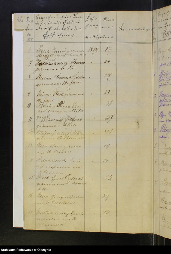 image.from.unit.number "Alphabetisches Register zur Auffindung der eingetragenen Standes-Acte in den Standes-Registern"