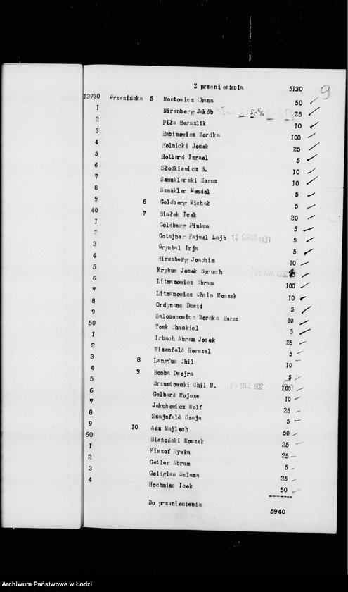 Obraz 13 z jednostki "Rejestr poborczy"