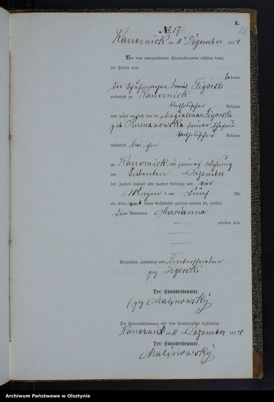 image.from.team "Urząd Stanu Cywilnego w Kurzętniku pow. nowomiejski"