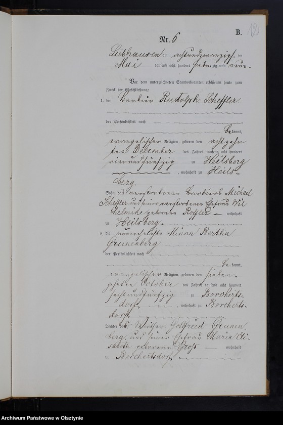 image.from.unit.number "Heiraths-Neben-Register Nr 1 - 14"