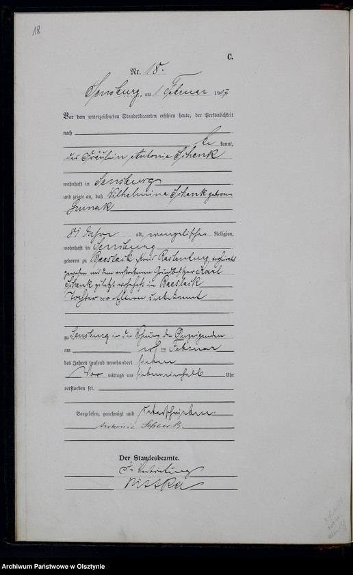 image.from.unit.number "Sterbe-Haupt-Register Nr 1 -172"