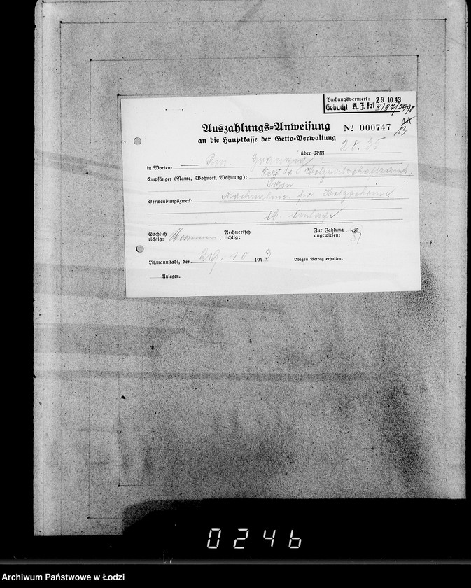 Obraz 17 z jednostki "22. Kassenbelege nr 5732- 5998"