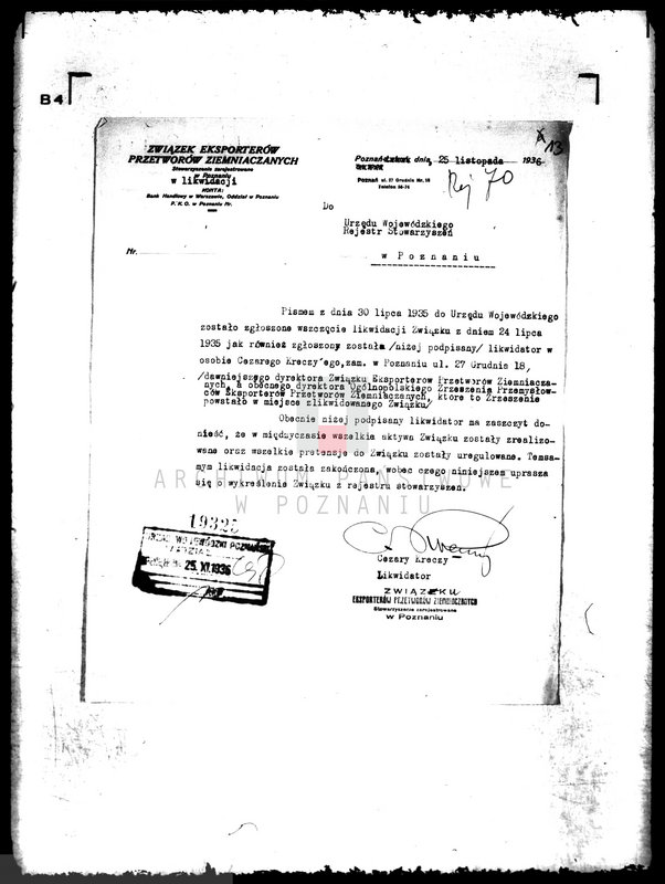 Obraz 17 z jednostki "/,,Cerelita" Wielkopolski Związek Zawodowych Hodowców i Wytwórców Nasion i Ziemniaków Siewnych/"