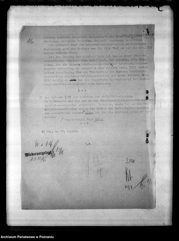 Obraz 20 z jednostki "Organisationsangelegenheiten. Landjahrverwaltung. Schulaufsicht über Volks- und Haupt- Schulen. Tätigkeitsbericht der Berufs- und Fachschulen"