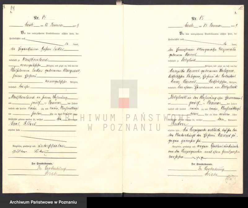 Obraz 10 z jednostki "Księga Akt Urodzenia"