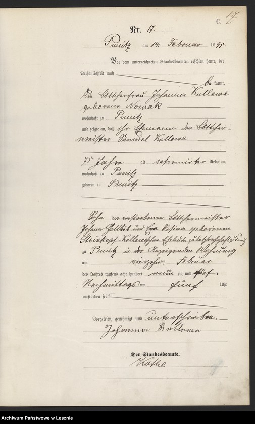 Obraz 20 z jednostki "[Księga zgonów]"