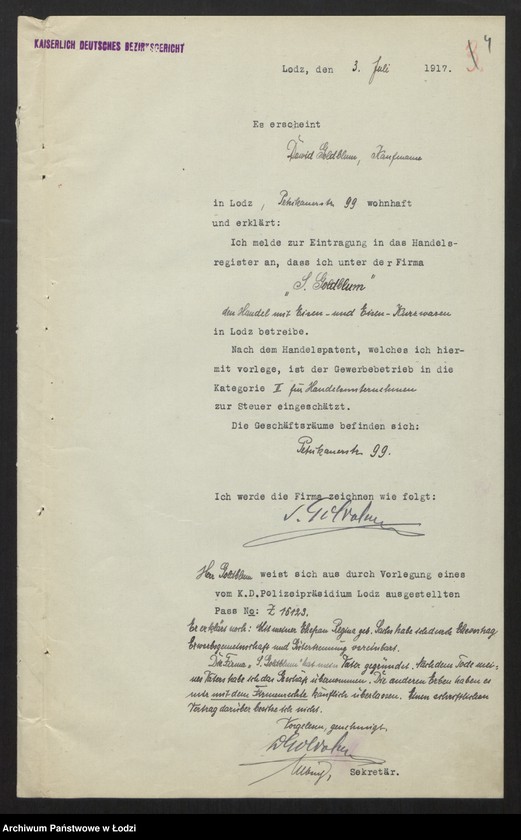 Obraz 6 z jednostki "S. Goldblum - skład żelaza"