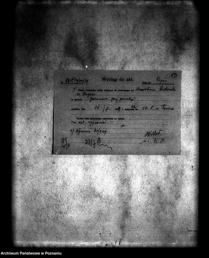 Obraz 17 z jednostki "/Parcelacja majątku w Rzgowie powiatu konińskiego/"