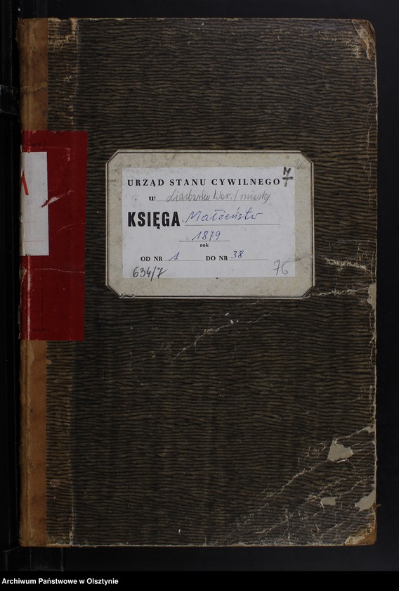 image.from.unit.number "Heiraths-Haupt-Register Nr 1 - 38"