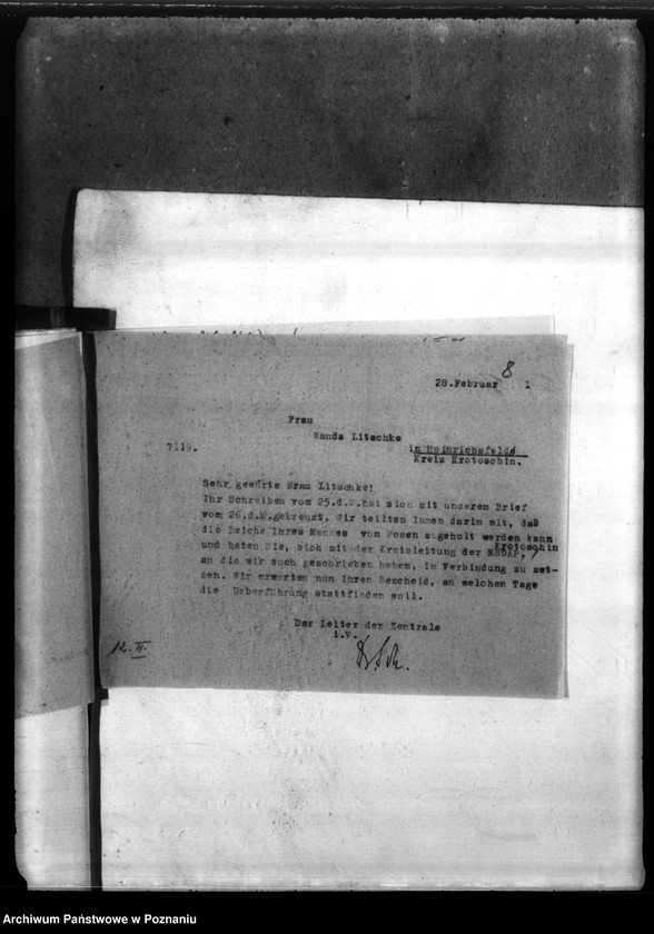 Obraz 12 z jednostki "Paul Litschke aus Heinrichsfeld, Kreis Krotoschin (Krotoszyn)"