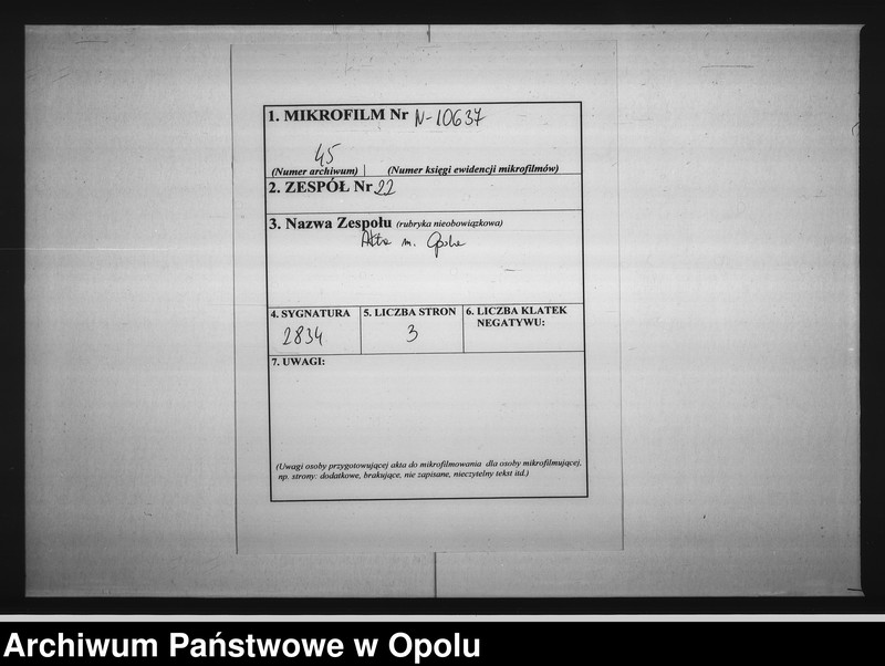 Obraz 2 z jednostki "Contract betr[effend] Anschluss des Oppelner Kreises an die städt[ische] Krankenanstalt zu Oppeln"