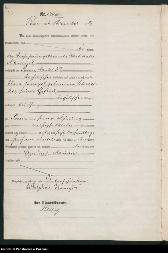 Obraz 5 z jednostki "Księga urodzeń t. V"