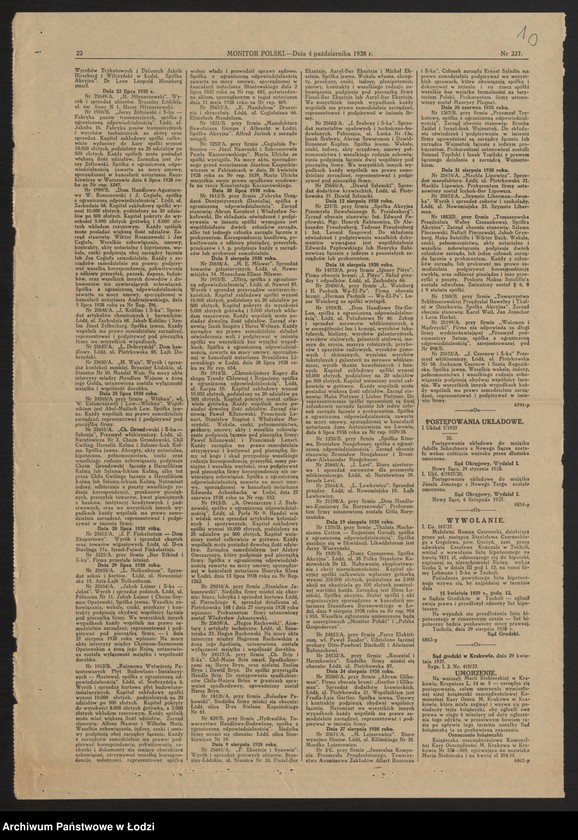 Obraz 12 z jednostki "Dom Eksportowy- Izrael Fajwel Finkelsztajn- wyrób i sprzedaż chustek oraz towarów wigoniowych"