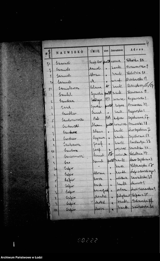 Obraz 9 z jednostki "Lista wyborców Gminy Wyznaniowej Żydowskiej w Łodzi 1924 r. lit. S"