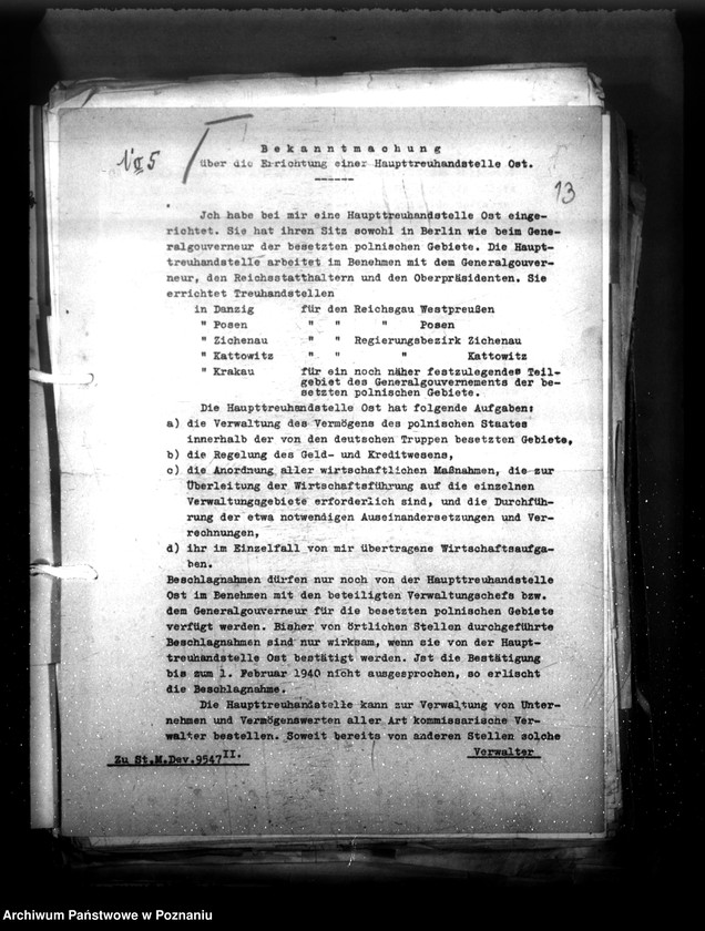 Obraz 18 z jednostki "Verordnungsblatt (Schriftwechsel) des Cheft der Zivilverwaltung"